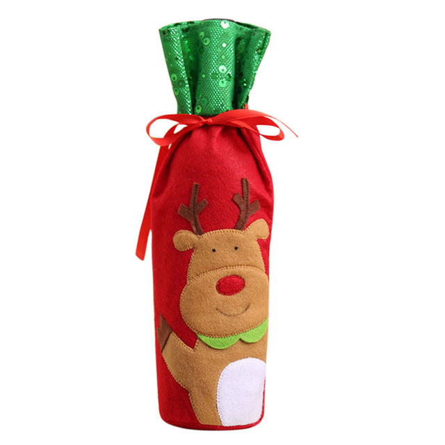 Christmas Wine Bottle (elk)